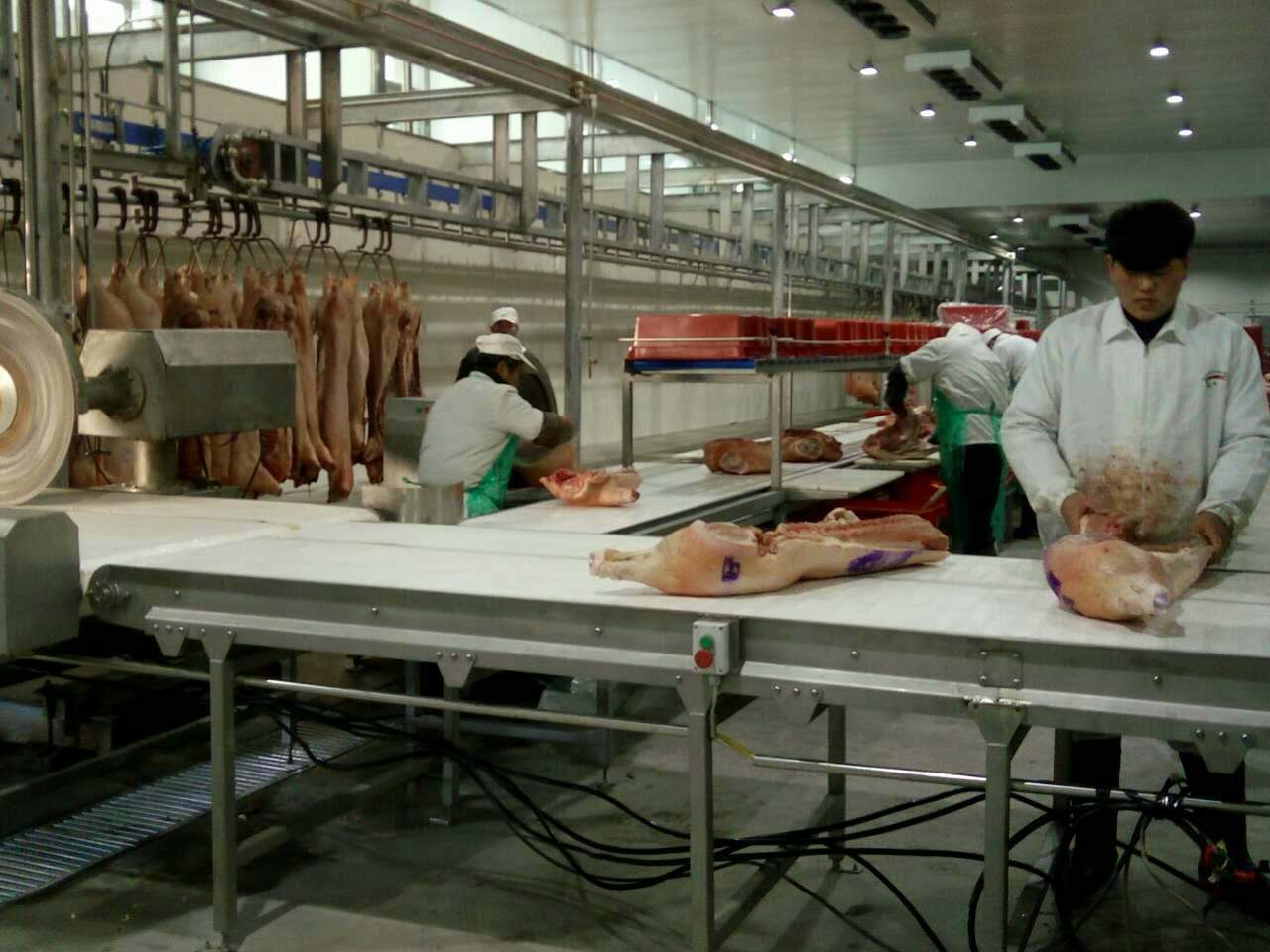 华誉机械猪肉分割流水线